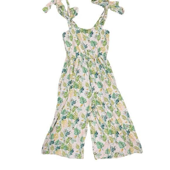 Love & Grow Perfectly Palm Smocked jumpsuit Girls Size 2T - Picture 1 of 7
